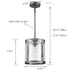 Rustic Pendant Lighting Farmhouse Pendant Light Kitchen Island Glass Shade 1-Light